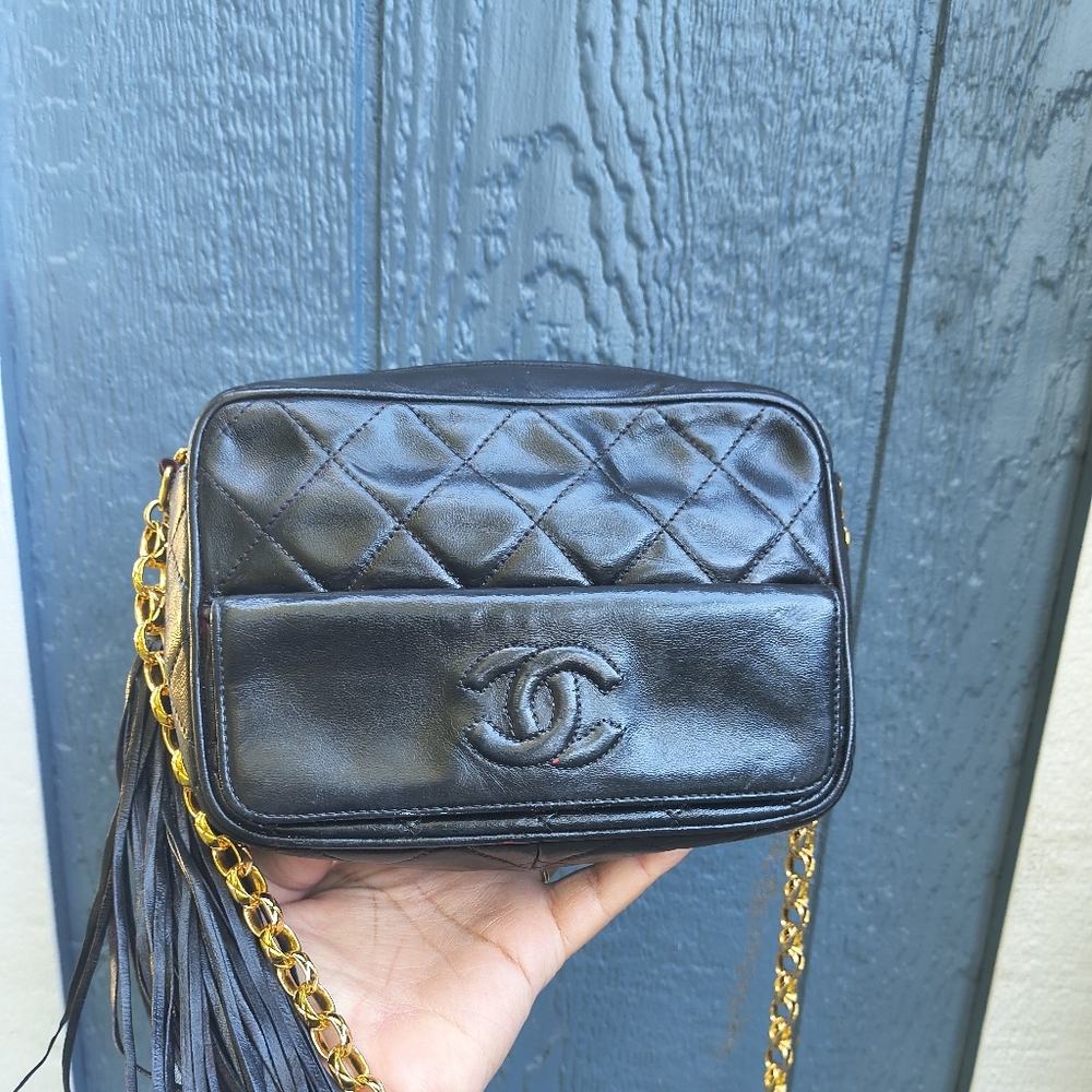 CHANEL Vintage Camera Bag Lambskin